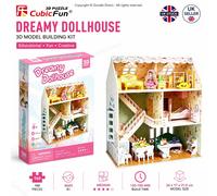 3D Wooden DIY Mini House Doll Furniture 3D House Puzzle Creative Decorate Girls