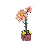 3D Wooden Flower Puzzle Kit for Adults, Model Building Craft Kit for Adults Collection, Build, Decor&S Botanical to
