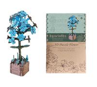 3d Wooden Flowers Puzzle - Engaging, Artificial Flowers Model Kits | Wooden Children's Toy for Joint Creative Engagement, Family Activities