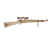 3D Wooden Kar98k Model Kit, 200+PCS DIY Assembly, 1:0.7 Scale Display Piece for Desk, Shelf and Collection, Easy to Assemble, Creative Gift for Hobbyists and Model Builders