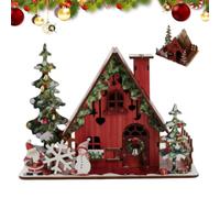 3D Wooden Model Kits For Adults, 3d Puzzle Splicing Christmas Village House | Funny DIY No Glue Mini Puzzle Home Decor, Surprise Gift For Family Friends And Lover 20x15x13.8cm/7.87x5.91x5.43 Inch