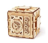 3D Wooden Puzzle Box - Advanced Brain Teaser - Reusable & Portable - Perfect for Birthday Parties & Family Nights - Money Box - Double Surprise