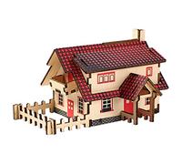 3D Wooden Puzzle Building Toy Educational for Kids DIY Model Puzzle Game Ideal for Developing Critical Thinking and Problem Solving Skills (C, One Size)