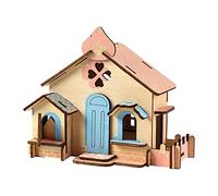 3D Wooden Puzzle Building Toy Educational for Kids DIY Model Puzzle Game Ideal for Developing Critical Thinking and Problem Solving Skills (A, One Size)