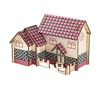 3D Wooden Puzzle Building Toy Educational for Kids DIY Model Puzzle Game Ideal for Developing Critical Thinking and Problem Solving Skills (B, One Size)