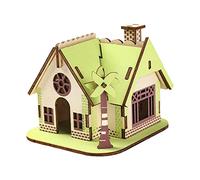 3D Wooden Puzzle Building Toy Educational for Kids DIY Model Puzzle Game Ideal for Developing Critical Thinking and Problem Solving Skills (E, One Size)