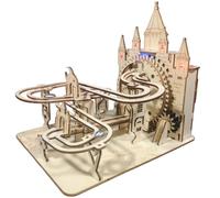 3D Wooden Puzzle Electric Marble Run Model To Build Kit For Adults Diy Craft Unique Display Perfect Christmas Or Birthday Gift