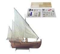 3D Wooden Puzzle for Adults, 1/50 Scale Caravel Sailing Ship,DIY Nautical Assembly Boat for Decor