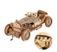 3D Wooden Puzzle Model Kits Car, 3D Wooden Puzzle Scale Model Vehicle, for Teens and Adults to Buid Mechanical Construciton Craft Sets