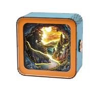 3D Wooden Puzzle Night Light, DIY Puzzles Forest Secret, Eye Care Night Lamp, Art Craft Night Lamp for Bedside Home Desk Christmas Birthday Decor