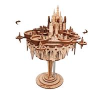 3D Wooden Puzzle Sky Castle Music Box DIY Mechanical Construction Kit for Teens Adults for Ghibli FansHobbyists