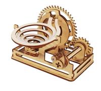 3D Wooden Puzzle Spiral Marble Run Model To Build Kit For Adults Diy Craft Unique Display Perfect Christmas Or Birthday Gift