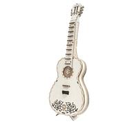 3D Wooden Puzzle, Wooden Dream Guitar Model Kit with LED Lights and Playable Strings, DIY Musical Instrument Model Kit, Collectible Desktop Decor & Creative Gift for Art Enthusiasts (70PCS)