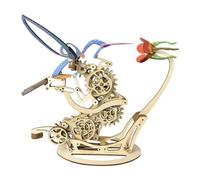 3D Wooden Puzzles for Adults, 3D Colored Mechanical Hummingbirds Craft DIY Wooden Model Kit, Creative Gift & Desktop Decor (200PCS)