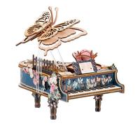 3D Wooden Puzzles for Adults, 3D Wooden Model Kits for Adults Magic Piano Music Box, DIY Model Building Hobby Gifts for Men Women, Gifts for Music Box Puzzle Lover