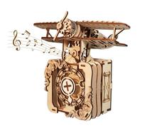 3D Wooden Puzzles For Adults Airplane Music Box Crafts Home Decor Model Kits You Are My Sunshine For Women