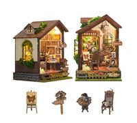 3D Wooden Puzzles for Adults,Alice's Butterfly House Dollhouse Model kit,150 Piece 3D Puzzles,Ideal Gift for Adults and Teens-Butterfly House(SQ-60)