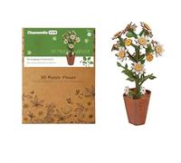 3D Wooden Puzzles for Adults, Artificial Flower Building Blocks Set - DIY Home Decoration Kit for Girlfriends,Mom,Women - Gifts for Christmas, Birthday, Valentine's Day Gifts,Mother's Day (chamomile)