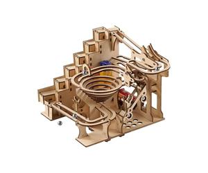 3D Wooden Puzzles for Adults DIY Brain Teaser with Ball Circuit, DIY Wooden Gear Models for Stress Reduction Teens Men Women Students Gift
