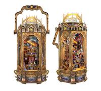 3D Wooden Puzzles for Adults Mechanical rotation Model Kit, DIY Stress-relief toy Building Kits for Adults, 3D Crafts/Gifts for Family Friend - The Lantern of Gaiaxy