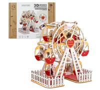 3D Wooden Puzzles for Adults, Rotating Ferris Wheel Picture Frame, Personalized for Her, Couple, Friends, Wooden Models to Build for Adults, Unique Graduation Gifts