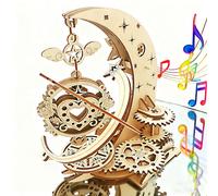 3D Wooden Puzzles for Adults Teens DIY Music Box Wood Model Kit Craft Kits Mechanical Engineering Building Toys to Build for Kids Age 14+ Years Old Cool Birthday Gift