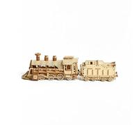 3D Wooden Puzzles For Adults,Wooden Train Model Kits, For Adults To Build-DIY Educational Brain Teaser Assembly Model,for Teens Kid Gifts 282 Pcs.