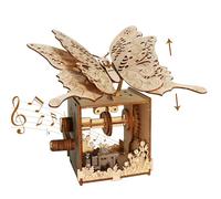 3D Wooden Puzzles for Adults - You Are My Sunshine Butterfly Music Box Model Kits DIY Handmade Crafts for Adults Creative Gift for Christmas & Birthday