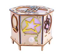 3D Wooden Puzzles, Sensor Night Light 3D Wooden Puzzle STEAM Science Experiment Craft Creativity Imagination