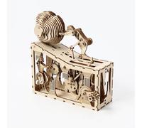 3D Wooden Sisyphus Model Kit - Creative DIY Mechanical Engineering Puzzle with Moving Gears, Myth-Inspired Kinetic Set for Adults & Teens, Creative Home Office Desk Decor Gift (314PCS)