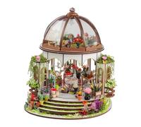 3D Wooden Sky Garden House Puzzle Kit DIY Architectural Model, Creative Building Craft Set for Adults & Teens, Handmade Miniature Home Decoration Birthday Gift