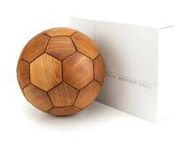 3D Wooden Soccer Puzzle, Handmade DIY Football Puzzle Gift for Kids, World Cup Souvenirs, Luxury Home Decoration Ball Ornaments, Decor for Bedroom, Living Room, Office (teak)