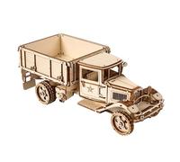 3D Wooden Truck Model Kit, Retro Engineering Vehicle Puzzle with Classic Design, DIY Assembly Craft Desk Ornament Home Decor Gift for Adults & Teens Hobbyists (264PCS)