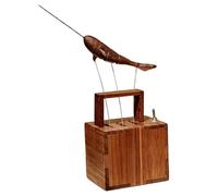 3D Wooden Whale Music Box Model, Walnut & Beech Bionic Marine Sculpture for Office and Home, Creative Collectible Art Piece for Adults