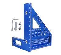 3D Woodworking Protractor,Hole Position Aluminum Alloy Triangle Rulers | Layout Measuring Tool Square Protractors for Drawing Lines, Precise Marking