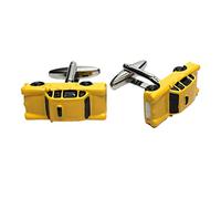 3D Yellow American Taxi Cab Cufflinks Presented in a Box