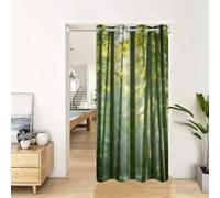 3D Zen Bamboo Nature Privacy Door Curtain 52 x 80 Inch Single Panel
