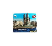 3D Zurich Switzerland Fridge Magnet Souvenir Gift,Resin Handmade Zurich Refrigerator Magnet Home & Kitchen Decoration Collection