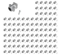 3D24, 100x Adaptor Piece 64 x 40 x 40 mm Die-Cast Aluminium Varnished | 64 x 40 x 40 mm; type B; pitch 40 mm; screwable; weight: 20900 g