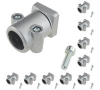 3D24, 10x Adaptor Piece 64 x 40 x 40 mm Die-Cast Aluminium Varnished | 64 x 40 x 40 mm; type B; pitch 40 mm; screwable; weight: 2090 g