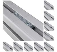 3D24, 10x Track Connectors, 50 x 16 x 6, Steel, Galvanised | 50 x 16 x 6 mm; slot 8; type B; screw-on; weight: 290 g