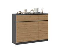 3D3S Sideboard Anthracite Artisan Oak