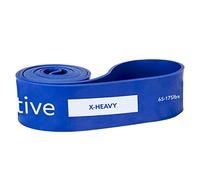3DActive Pull Up Assist Band - Resistance Band for Strength Training, Powerlifting, Body Stretching, CrossFit. Free Exercise Guide. 65 to 175 lbs - Blue Band