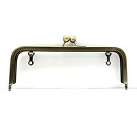 3dancraftit 8 inch 20.5cm x 7.5cm Iron Rectangle Glue in Purse Punch Frame with Loops for Bag Purse Wallet Making Anti Bronze Y4