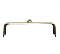 3dancraftit Iron Rectangle Glue in Kiss Clasp Lock Coin Purse Pouch Bag Clutch Frame for Purse Bag Making 7 1/4" x 2" / 18.5cm x 5cm Anti Bronze C40