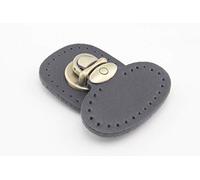 3dancraftit Press Tongue Latch Lock Clutch Purse Handbag Bag Lock with Leather sew Style Zinc alloying for Purse Bag Wallet Clutch Making 2" X 2.44" (51mm x 62mm) Black T94A