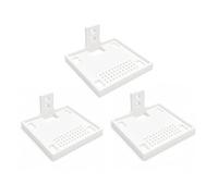 3DEXL 3D-Printed Wall Mount Holder for Tenda Nova MW6 Router, White Bracket, Space-Saving Vertical Mount with Secure Support Tray for Clean Router Installation, Number of Items: 3