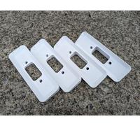 3DEXL Angle Wedge Mount for Ubiquiti Unifi G4 Pro Protect Video Doorbell 10, 20, 30 45, Size: 45 Degrees, Color: White