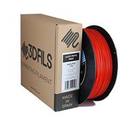 3DFILS - Matte Red PETG Filament for 3D Printing (1.75 mm / 1 kg, Matte Red)