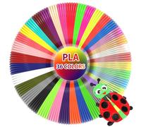 3Dgenius 36 Colors 3D Pen Filament 1.75mm PLA, 360 Feet Total, Compatible with Most 1.75mm 3D Pens